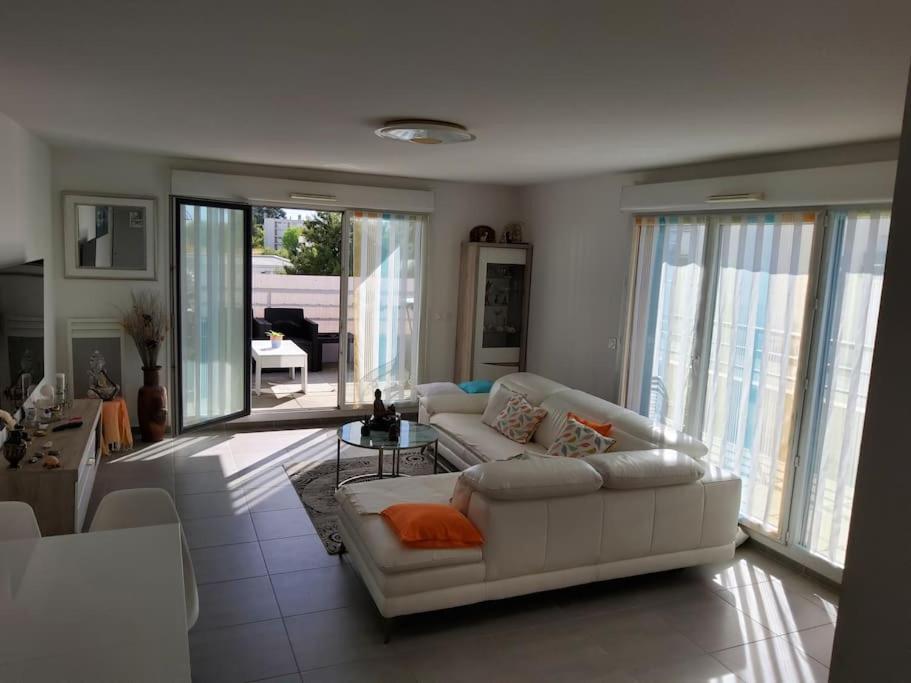 Magnifique Rooftop Duplex Climatise Familial, Aux Arceaux Montpellier Extérieur photo